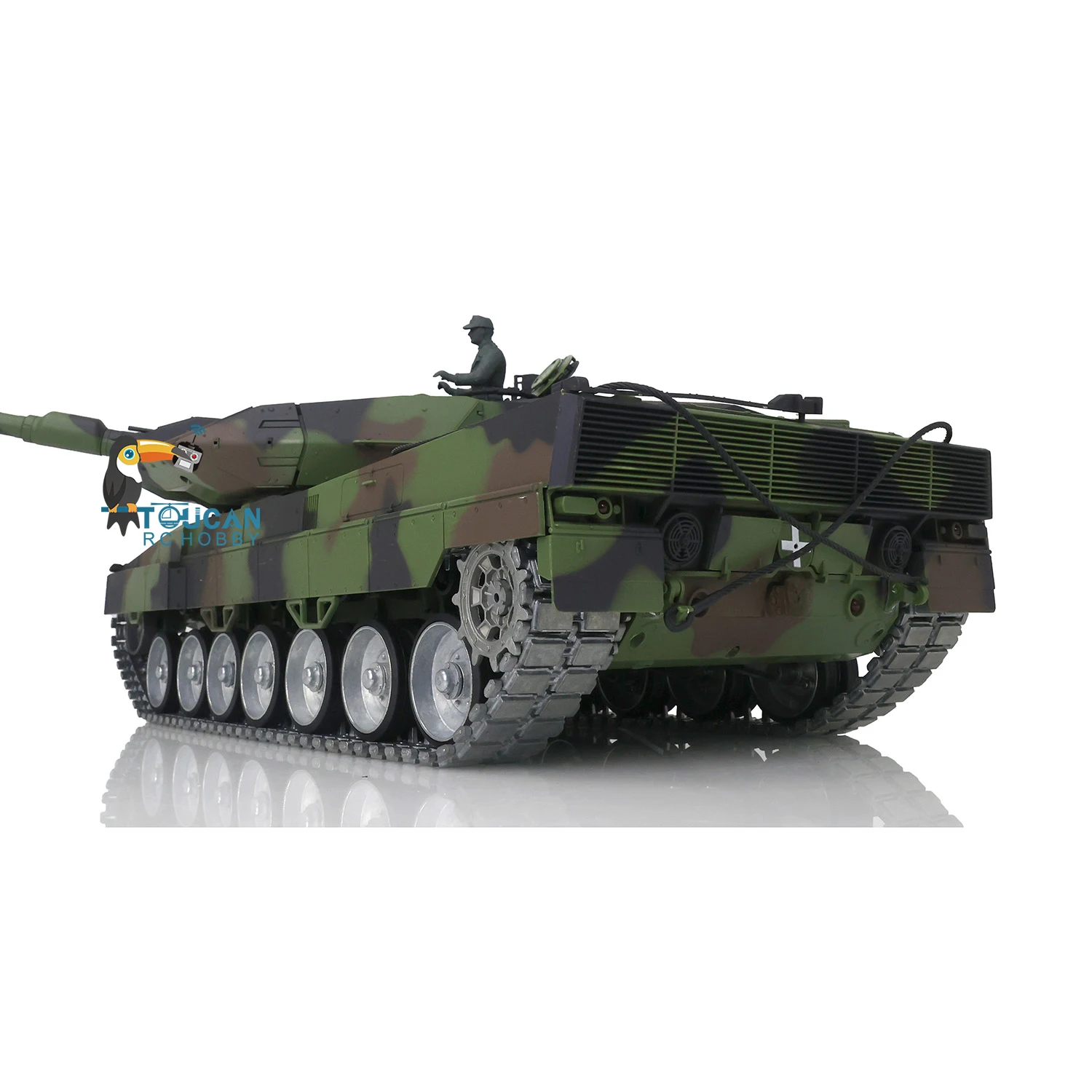 Heng Long 1/16 RC Tank 7.0 Customized Leopard2A6 Radio Control Tank 3889 Metal Tracks FPV Recoil Vehicle Toys TH17595 5