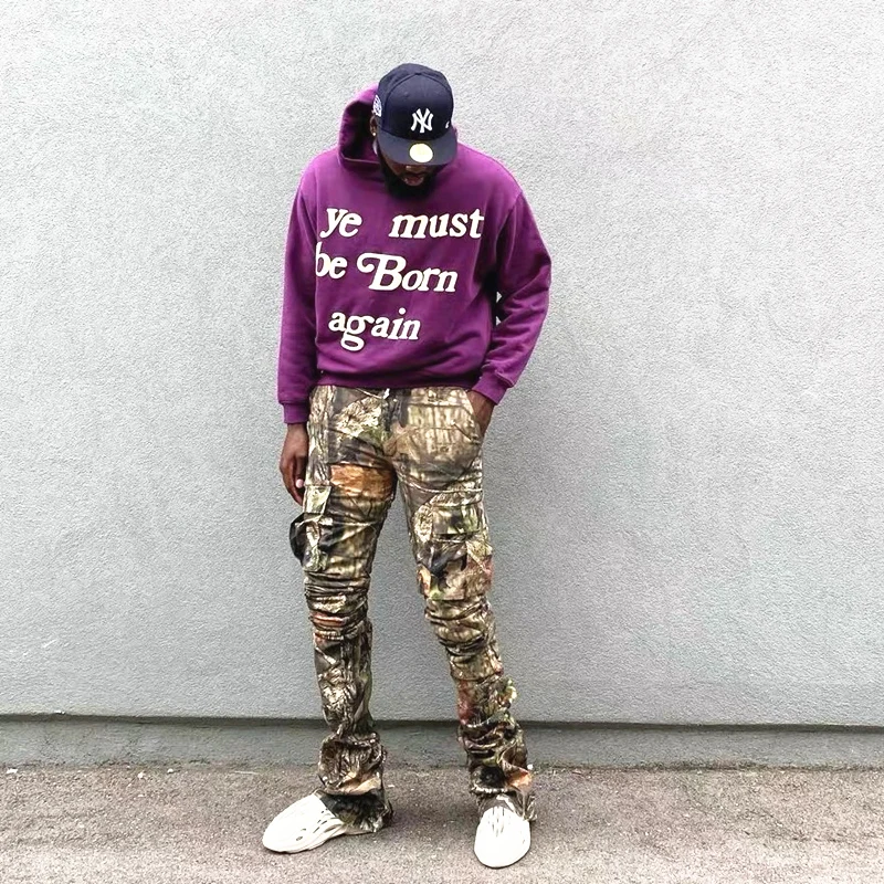 Frog Drift New Fashion CPFM KANYE Vintage Streetwear Foaming printing Sweatshirts Hooded Hoodies for men