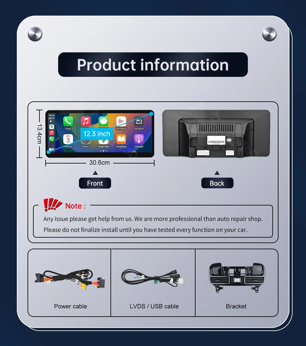 12,3'' Road Top Multimedia-Display für Benz NTG5.0 GLE GLS 2016-2018 Touchscreen Wireless Carplay Navigation Android Auto – Detail 18