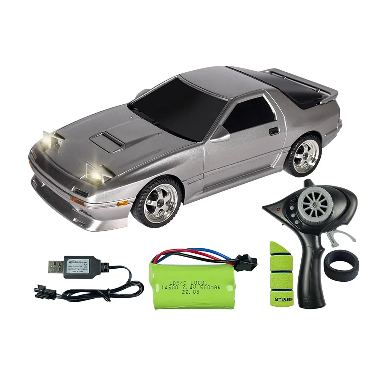 1/18 and Remote Control 4WD with Lights Drifting Tire Sport Toy Car Remote Control Car for Kids Girls Boys Children Adults Gift