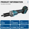 Drillpro Brushless Angle Grinder Cordless Electric Polishing Grinding Machine 35000RPM Die Grinder For Makita 18V Battery 1