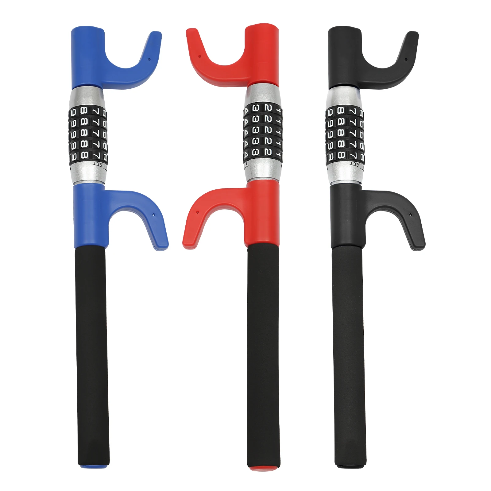 Universal Anti-Theft Steering Wheel Lock With Combination Code – Fits Most Cars