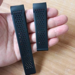 Waterproof Sport Strap - Soft Silicone Watch Bracelet, 22mm - 24mm (Black No buckle)
