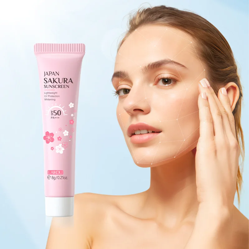 LAIKOU Sakura Sunscreen Face Neck Leg Body Care Isolation UV protection Face Moisturizing Oil-control SPF 50 Sun Cream Skin Care