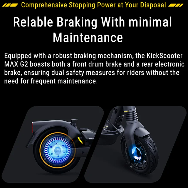 편안하고 효율적인 개인 이동을 위한 세그웨이 맥스 G2 전기 스쿠터