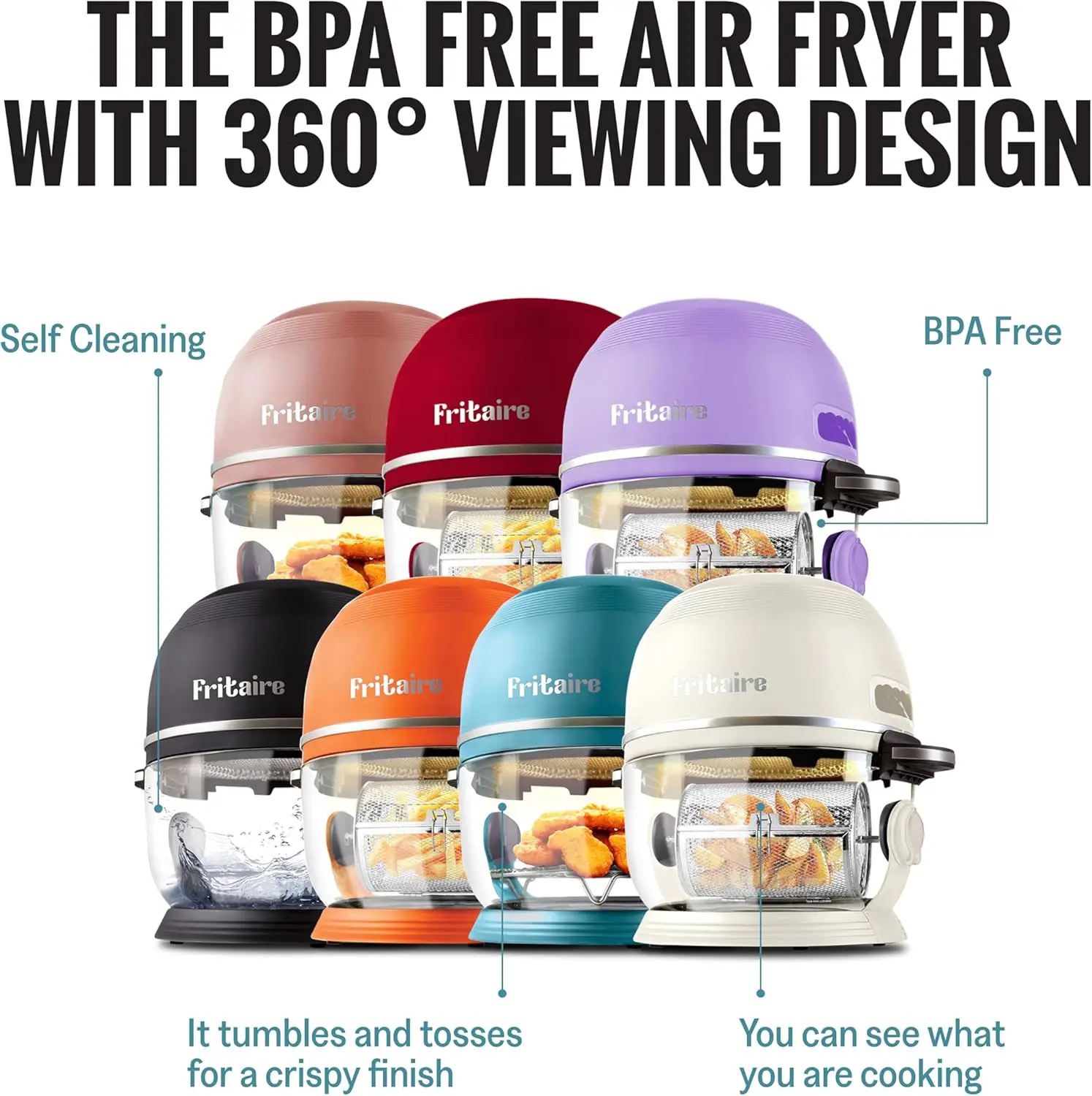 Large 5 Quart Air Fryer Halogen Infrared Convection Oven Multicooker Quick Healthy Meals Defrost Roast BBQ Oil-Free 1200W 4