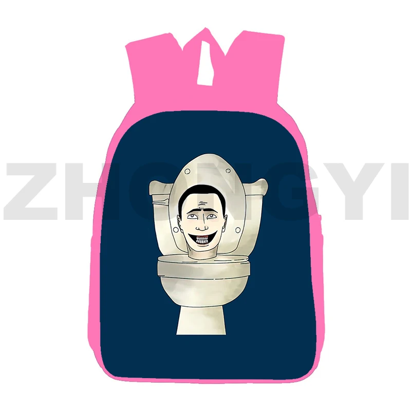 

Teenager Girls Skibidi Toilet 3D Backpack Fashion Travel Rucksack for Female 12/16 Inch High Capacity Skibidi Toilet School Bags