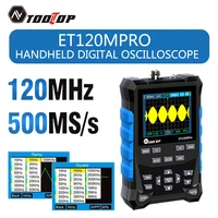 TOOLTOP ET120MPro 120MHz Portable Oscilloscope 500MS/s Fast Sampling Rate Signal Sources 2-in-1 Auto Mini Oscilloscope 1