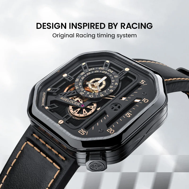 Agelocer – Montre De Sport Mécanique À Remontage Automatique Pour