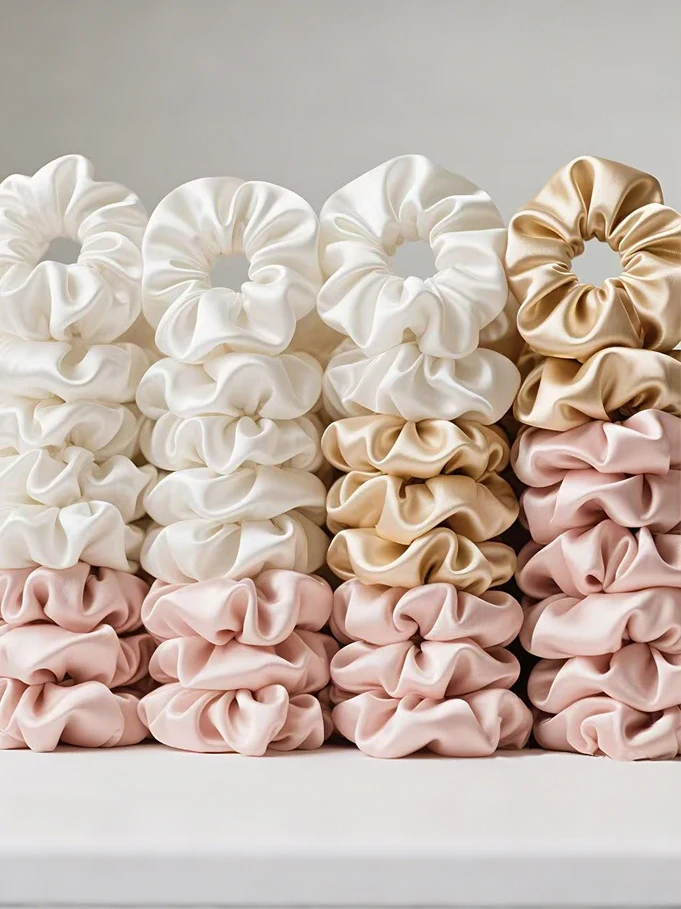 33 Stück Haargummis, Satin-Seiden-Haarbänder, Pferdeschwanzhalter für Frauen, klassische elastische Haarbänder, Haar-Accessoires für Mädchen – Detail 2