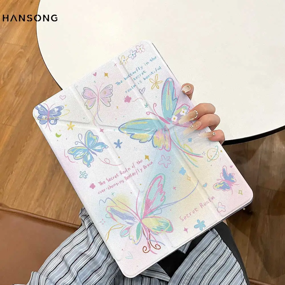 Versatile iPad Case with Pencil Holder - Fits Various iPad Generations