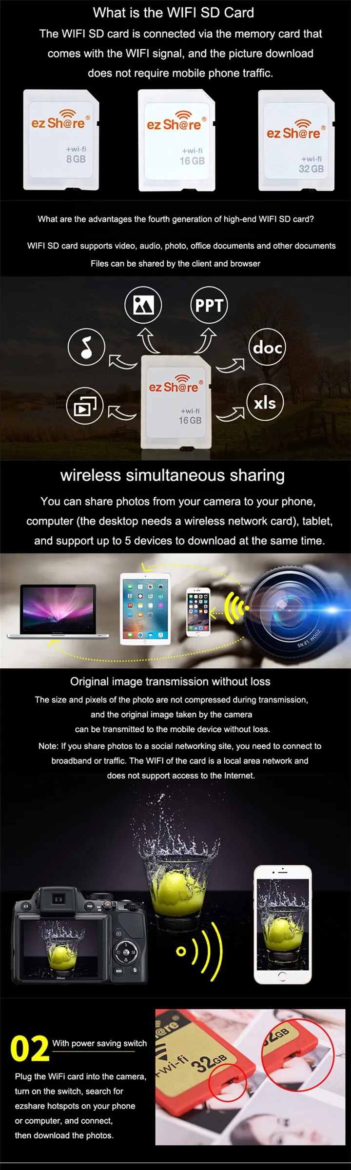 carte sd wifi winait go