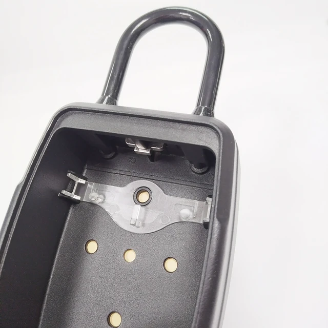 Wheel Password Key Lock Box Wall Mount 4 Digit Passwords Lock Keys Storage Box Hanging Home Office Strong Key Safe Box 3