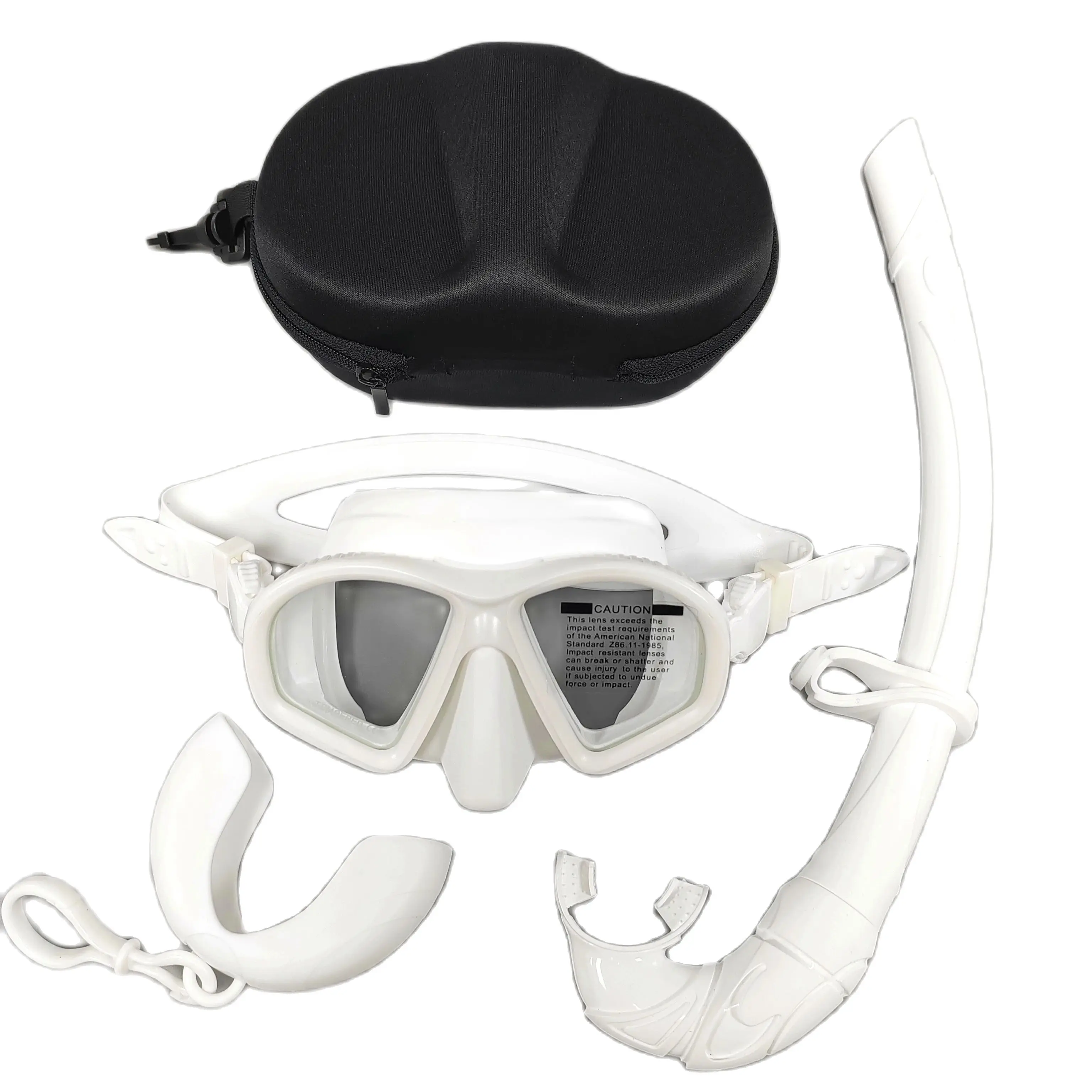 QYQ Snorkeling mask Swimming training Environmentally friendly silica gel ventilation tube Dinving mask set
