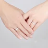 Daifuni 100% Real 925 Sterling Silver Ring Frosted Finger Rings For Woman Men Wedding Band Top Quality Allergy Free Jewelry 6