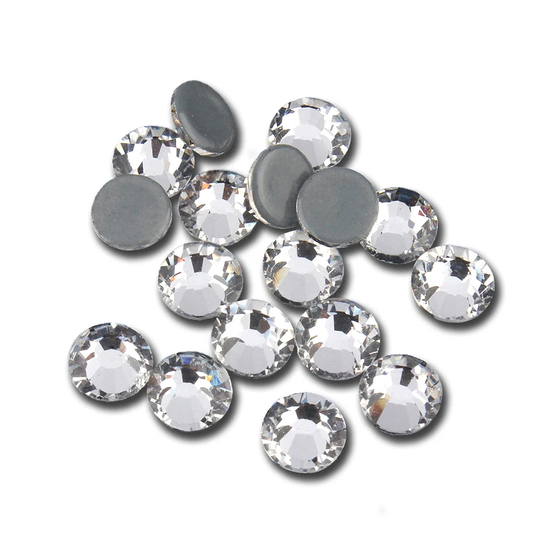 Hot Fix Rhinestones Clear Glass Rhinestones Crystal Rhinestones Glass Rhinestones Rhinestone Crystals Rhinestone Accessories Rhinestones Beads AAAAA Clear Crystal AB Hot Fix Rhinestone Glass Strass Hotfix Iron On Rhinestones For Fabric Garment SS16 SS20 SS30