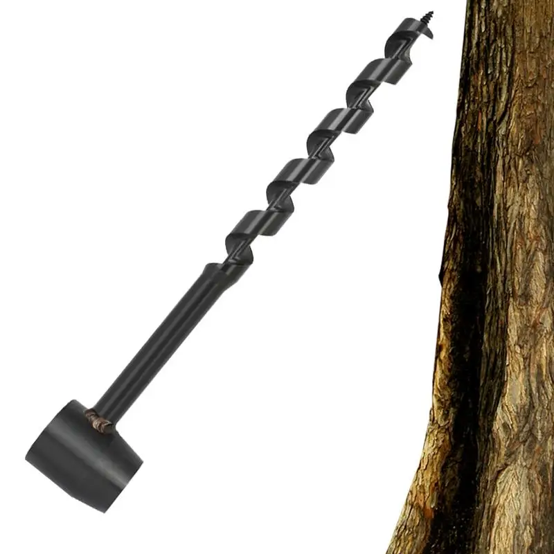 

Bushcraft Hand Drill Carbon Steel Manual Auger Drill Portable Manual Survival Drill Bit Self-Tapping Survival Wood Punch Tool