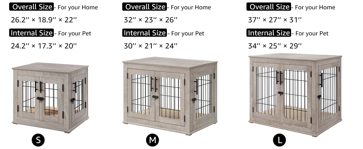 pet kennel crate for dogs wood puppy cage modern aesthetic heavy duty long lasting multi purpose