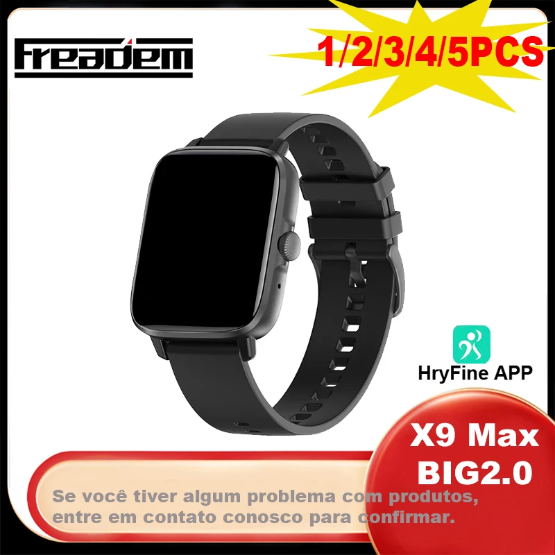 X9 MAX 빅 2.0 스마트 워치 남녀공용, 무선 충전, BT 통화 메시지 알림, DIY 시계 얼굴, 스마트 워치 2023 2024, 45mm