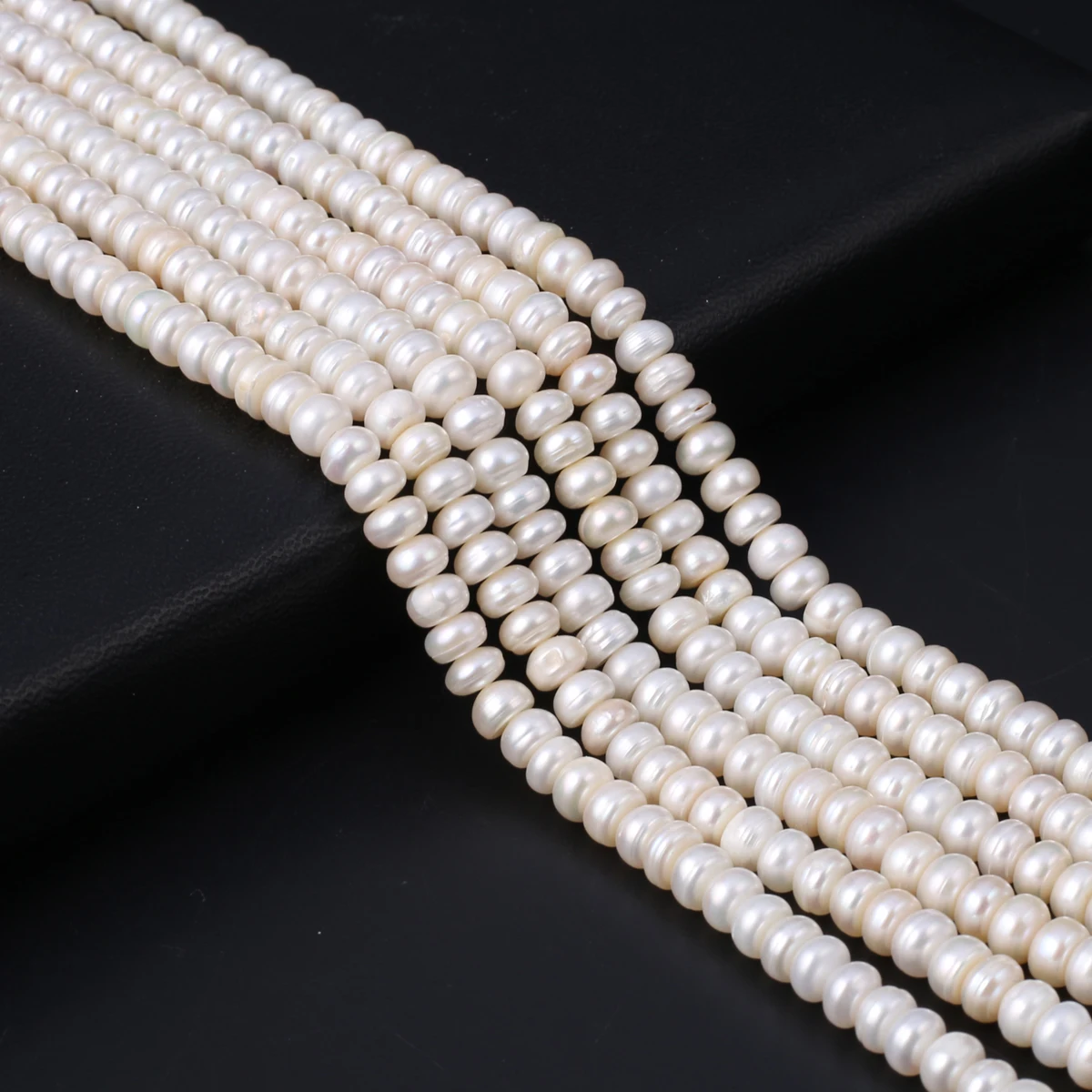 

Natural Fresh Water Pearl With Four Sides White Beads DIY Necklace Bracelet Earrings Accessories Charm Gift 5-6mm