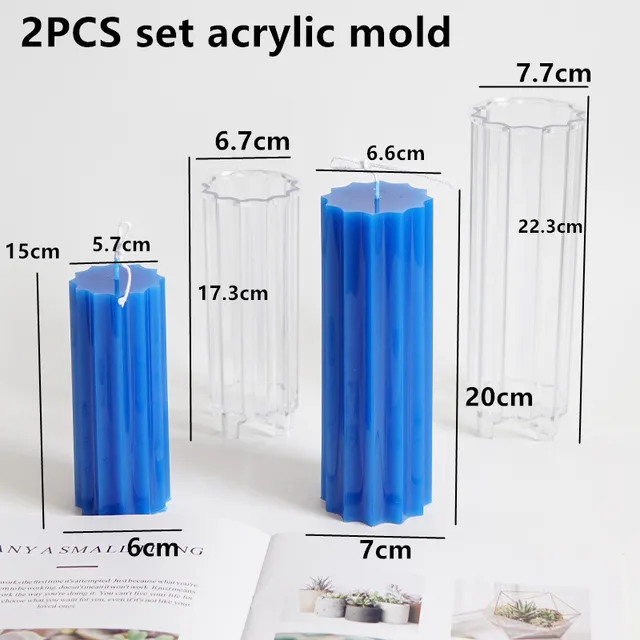 2pcs acrylic mold