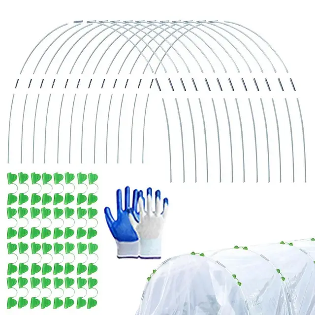 Új Kerti Növényi Karika Palánták Íves Fészer Tartókonzol Üvegházhatású Beállított Üveg Tartós Fagyvédelem A Teraszok Zöldségkertéhez