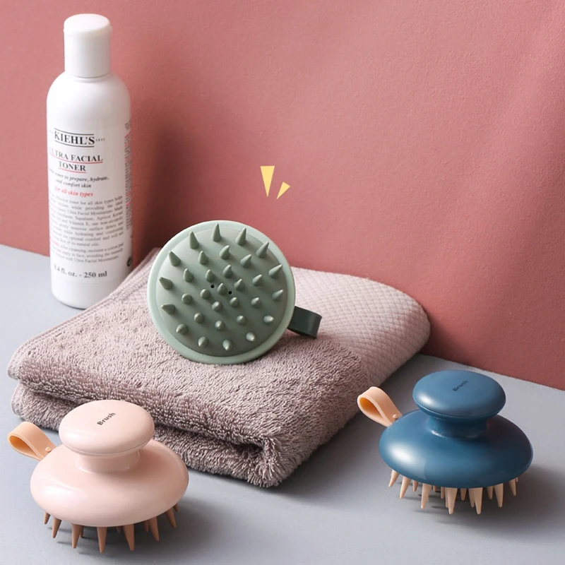 Silicone Shampoo Brush Silicone Head Scalp Massage Brush Hair Washing Comb Bath Shower Brush SPA Massage Body Brush