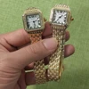 MAYZHISU Women's Fashion Square Watches Gold Alloy Strap Luxury Ladies Quartz Wristwatches Qualities Female Roman Scale Clock 2