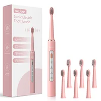 SEJOY Sonic Electric Toothbrush 7 Brush Heads Smart Timer Rechargeable 1