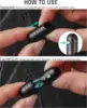 TIMULTI Round Carabiner Clip,and Magnetic Quick Release Keychain,Detachable Rotatable Key Chain Connector 5