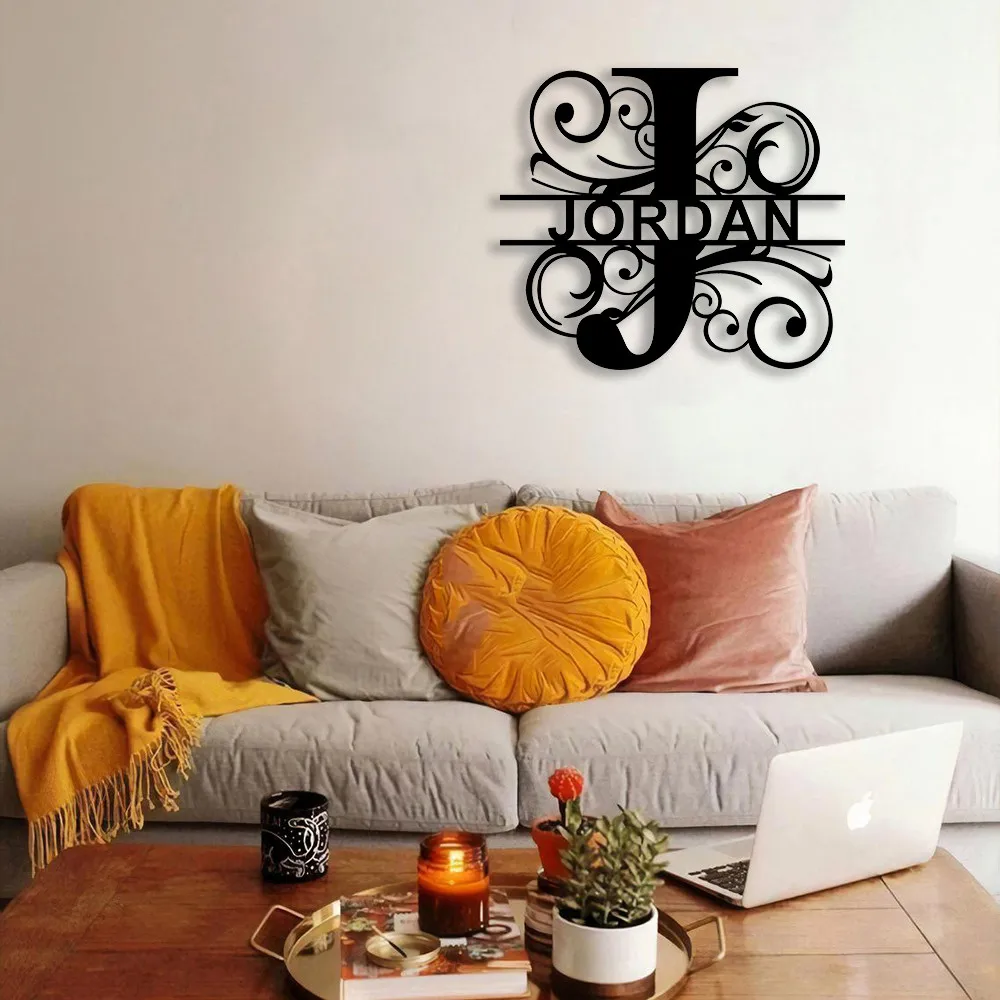 Personalized Monogram Door Decor-J 1 | Personalized Monogram Door Decor-J 26