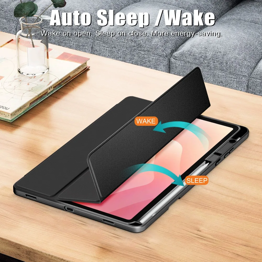 Premium Protective Case with Pencil Holder and Magnetic Stand