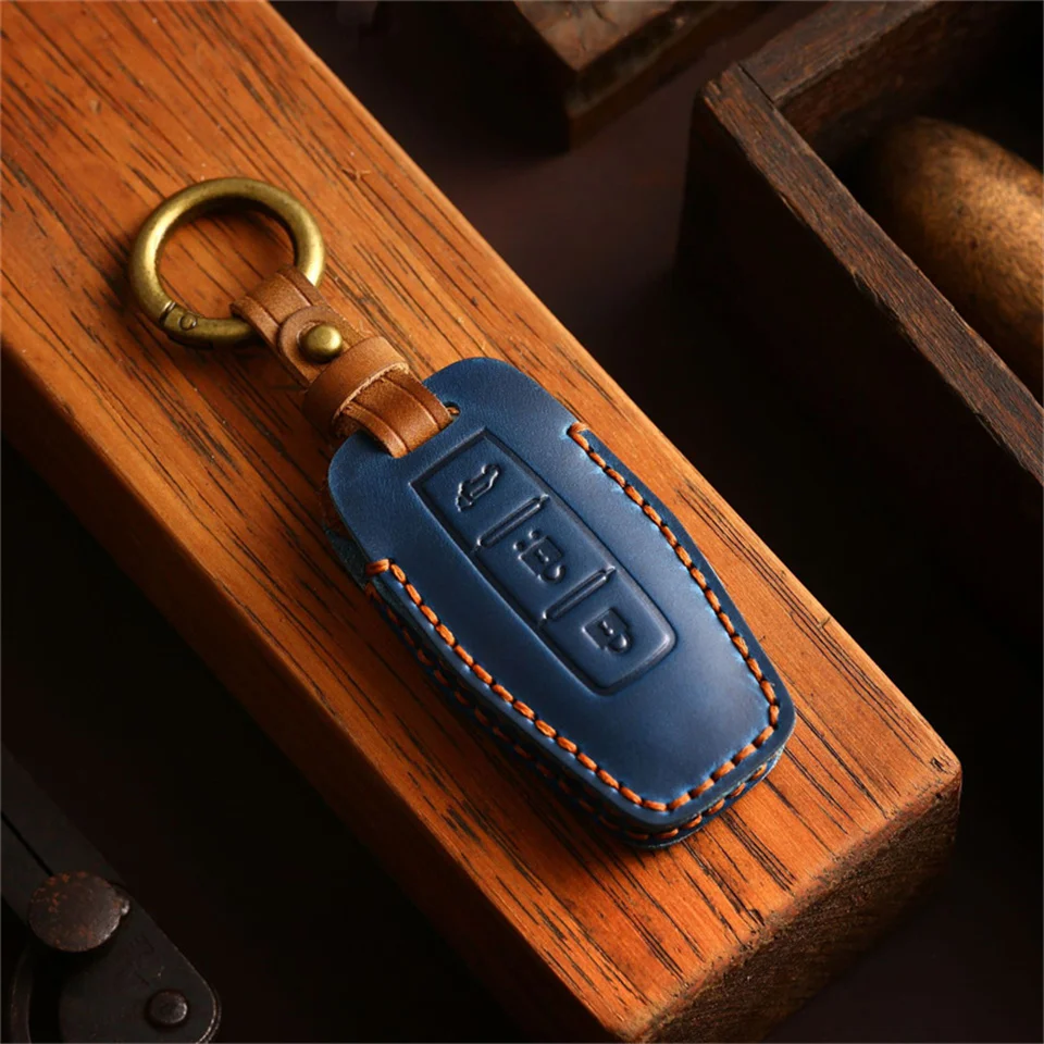 2/3/4 Bottons Leather Car Smart Key Remote Case Fob Shell Keychian for Mitsubishi Outlander Car Key Cover Accessories key case key case cover car key shell