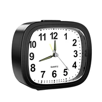 ORIA Silent Alarm Clocks Bedside Non Ticking Battery Powered Table Clocks Luminous Analogue Clock for Heavy Sleepers Travel 1