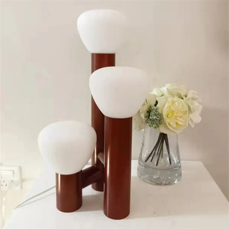 

Настольная лампа в скандинавском стиле, современный минималистичный стеклянный абажур, креативная лампа для гостиной, кофейной спальни, прикроватная лампа, BT60HJ