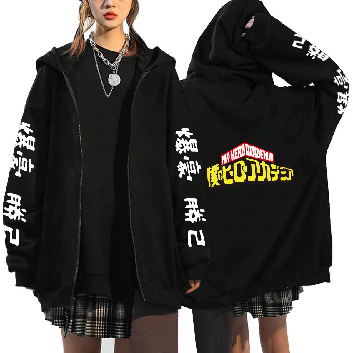 Felpa Con Cappuccio Unisex My Hero Academia – Shinso Hitoshi Cosplay (taglie Dalla XXS Alla 4XL) - 2