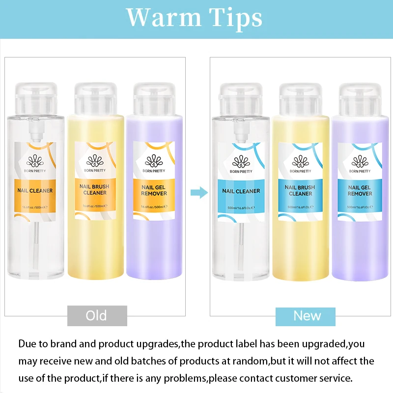 Nail Gel Remover 500ml Nail Brush Cleaner Polish Cleaner Solution Liquid Manicure Care Tools Art Tools