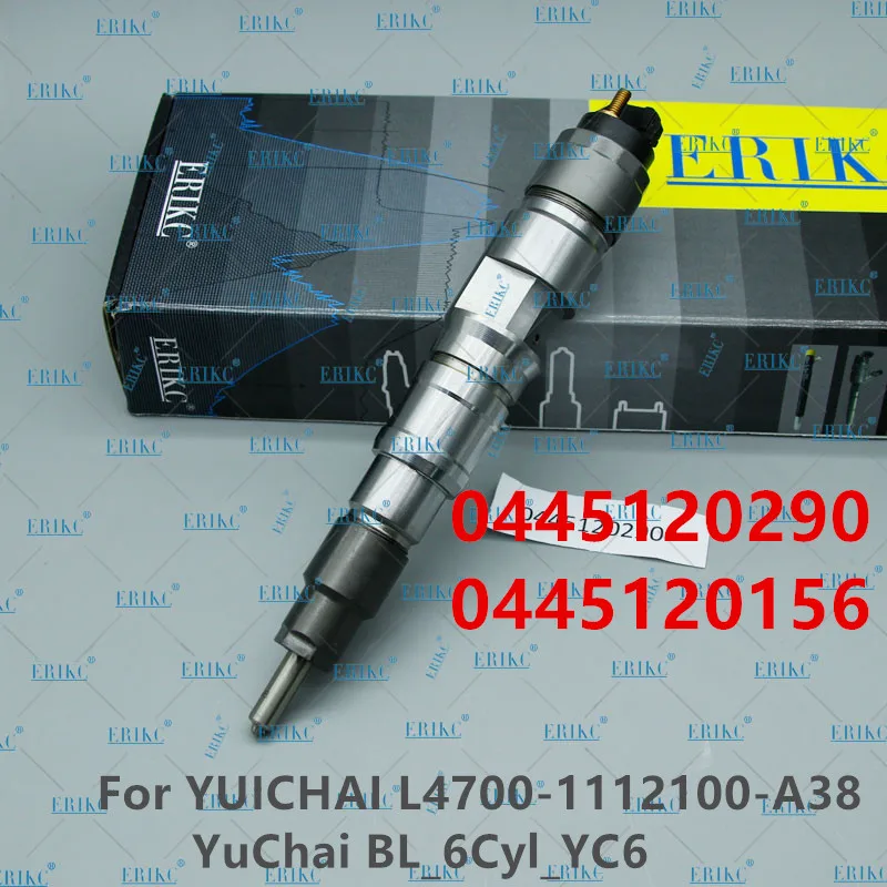 

Common Rail Injection Nozzle 0445120290 0445120156 New Injector for Bosch YUICHAI L4700-1112100-A38 YuChai BL_6Cyl_YC6