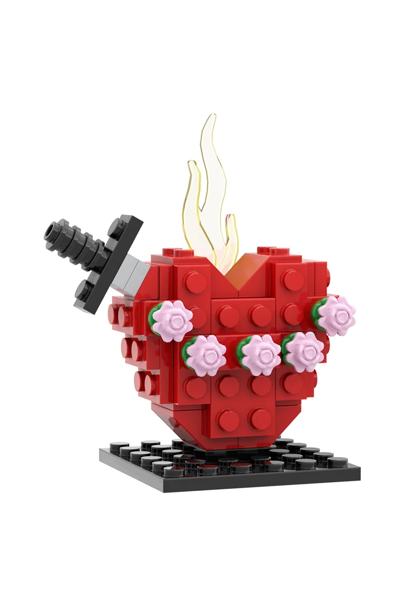 MOC Jungfrau Maria Modell Bausteine Cor Immaculatum Mariae Jesus Mutter Katholische Religion Figur Ziegel Spielzeug Geschenk – Detail 5