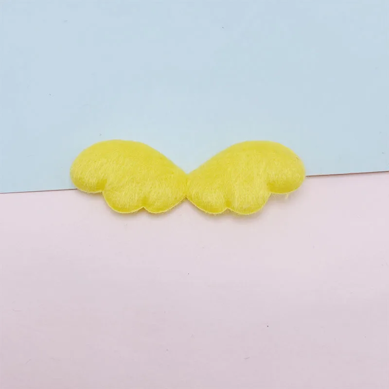42Pcs 6x2CM Filz Engel Flügel Gepolsterte Applikationen Für Kinder Hut Nähen DIY Stirnband Haar Clip Zubehör patches – Detail 10