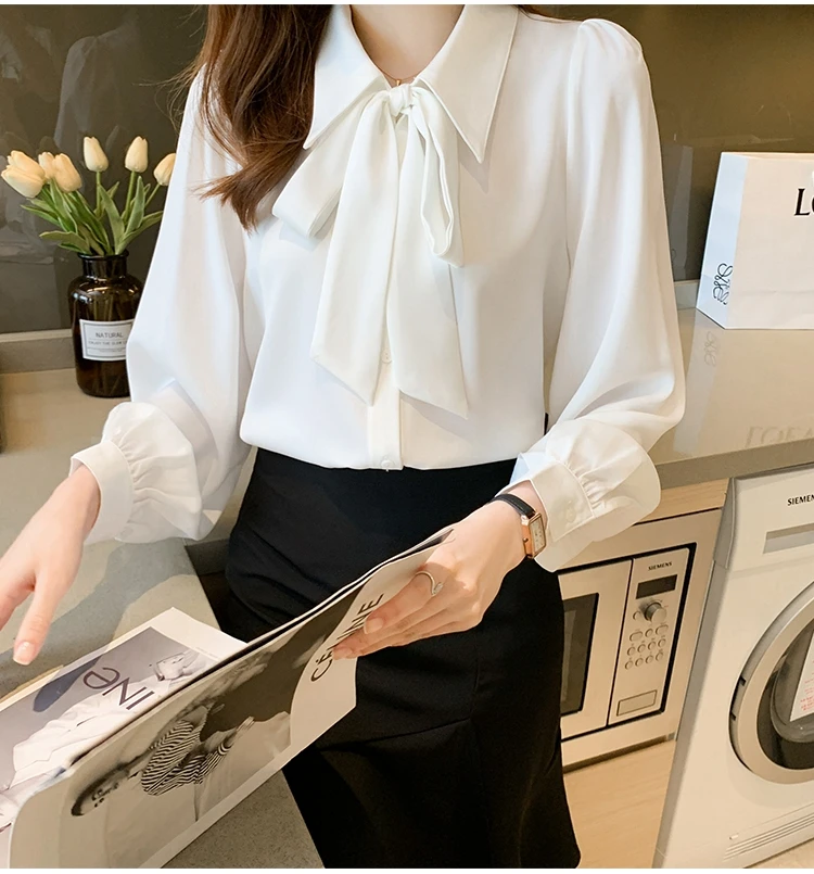 トップス maison celon chiffon tie blouse white Amazon.com: Taiduosheng Women's Slim Tops Blouses Long