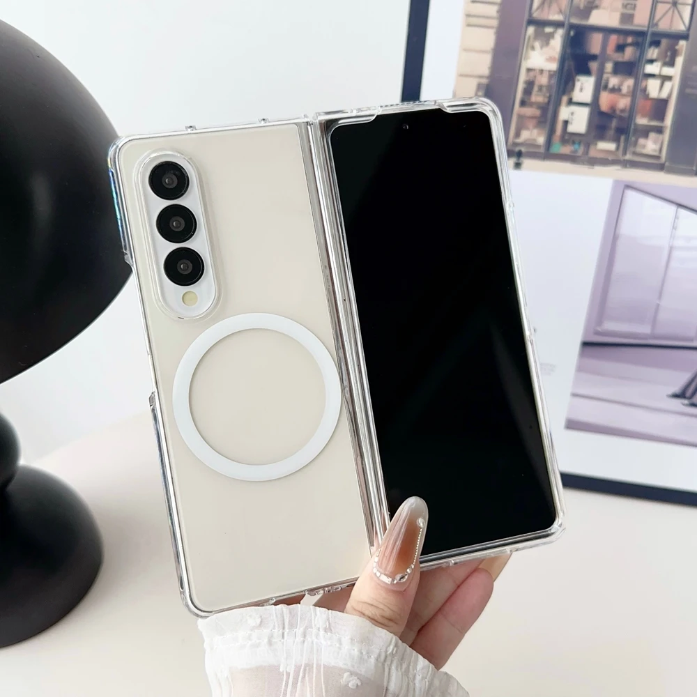 Perfect Skin Feel Custodia Rigida Sottile Per Pc Magsafe Per Samsung Galaxy Z Fold 6 5 4 3 Cover