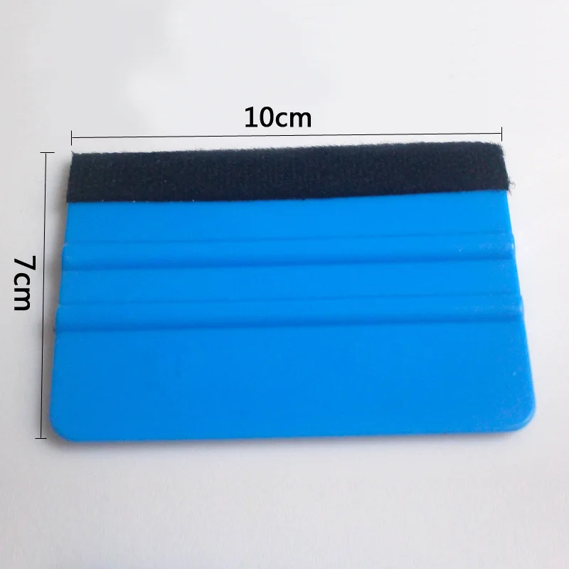 Car Vinyl Wrap Film Squeegee Scraper Foil Wrapping Suede Felt Scraper Auto Car Styling Sticker Window Tint Tools Cleaning Blue