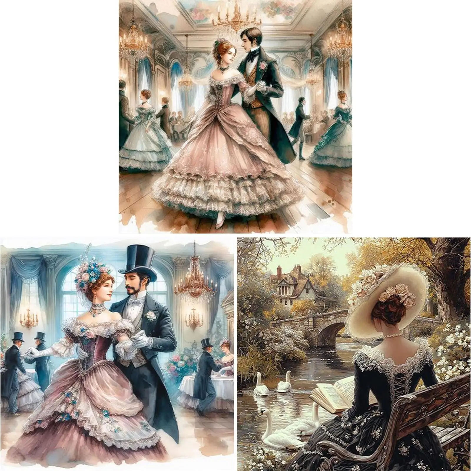 40x40cm 뷰티 5D DIY 풀드릴 원형 다이아몬드 페인팅 키트 (홈 벽 장)