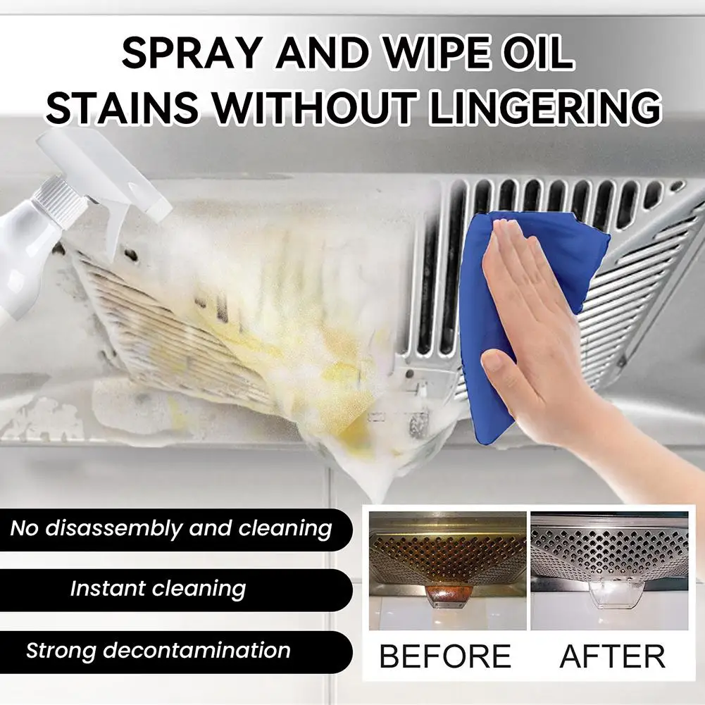 

Powerful Heavy Oil Foam Cleaner Multipurpose Kitchen Stain Wash Spray Household Remover Foam Cleaning Oil Tool Ovens Grills G4W2