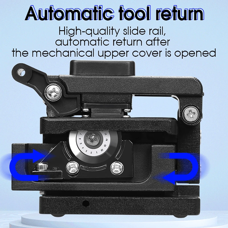 Fiber Cleaver AUA-71S FTTH Cable Fiber Optic Cutting Knife Tools Cutter Three-in-one Clamp Slot 16 Surface Blade