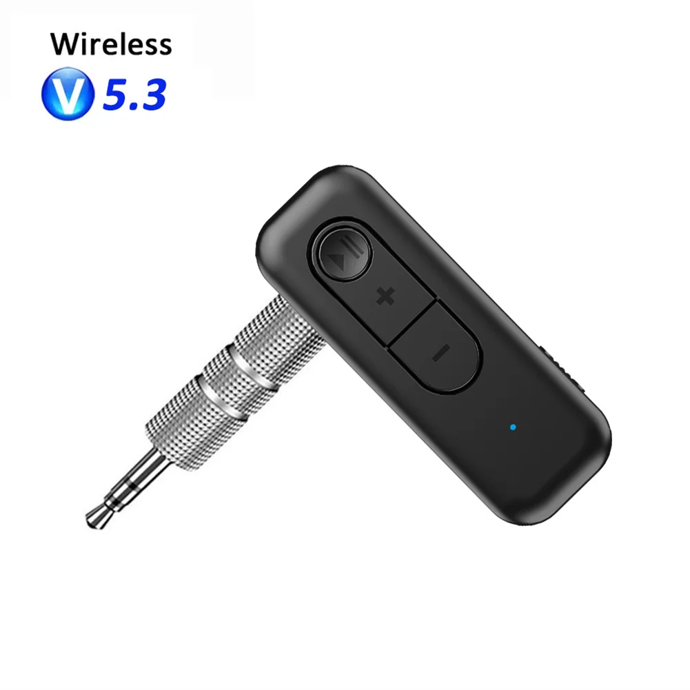

V5.3 Transmitter Receiver Wireless Audio Transmitter 3.5mm Jack Audio AUX Adapter For TV/PC Home/Car Sound System