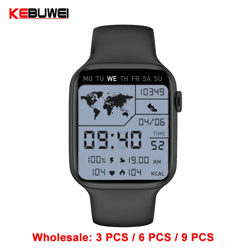 Wholesale W27 Pro Smart Watch Series 7 Wireless Charging Bluetooth Call Split Screen PIN Lock Smartwatch IWO 14 Support Siri NFC