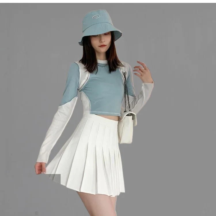 Jupe Midi Satin Zeagoo Femme - Taille Haute Élastique Élégante