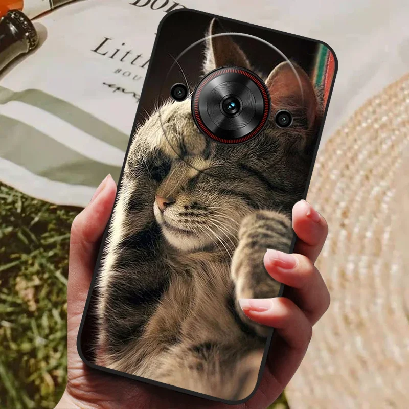 Cool Painted Silicone TPU Soft Phone Case with Black Protective Shell Design